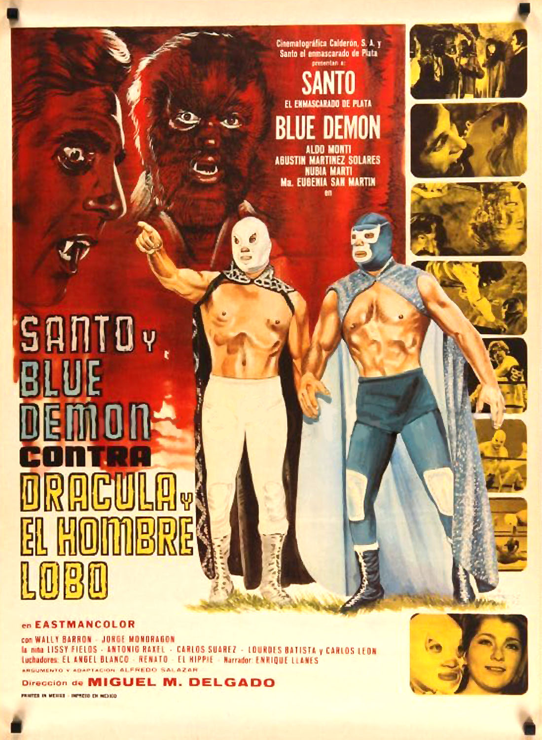 SANTO Y BLUE DEMON CONTRA DRÁCULA Y EL HOMBRE LOBO